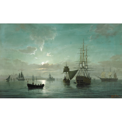 Ships at Night, Constantinople